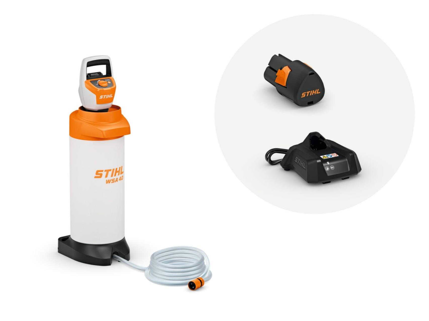 Akku-Wasserbehälter WSA 40 Set - inkl. Akku AS 2 und Ladegerät AL 1